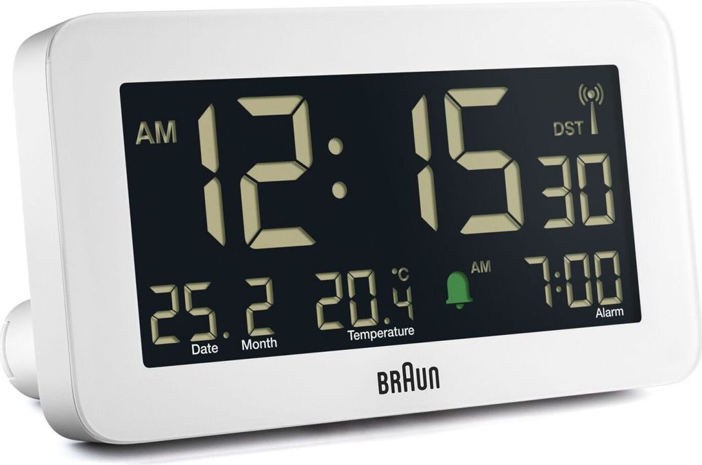 BRAUN BC10 DCF-W Funkwecker weiß Produktbild 