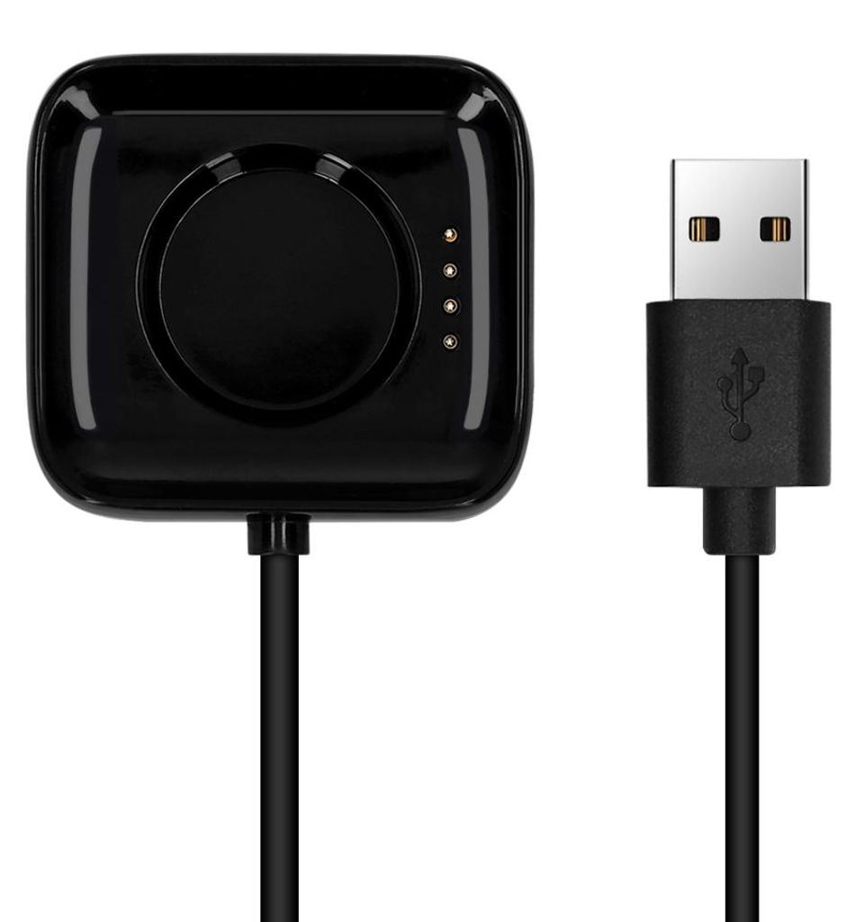 kwmobile Smartwatch Ladekabel für Oppo Watch 1 (46mm) USB Ladekabel für Smartwatch - Smart Watch Aufladekabel - Fitnesstracker Ersatzkabel - Schwarz