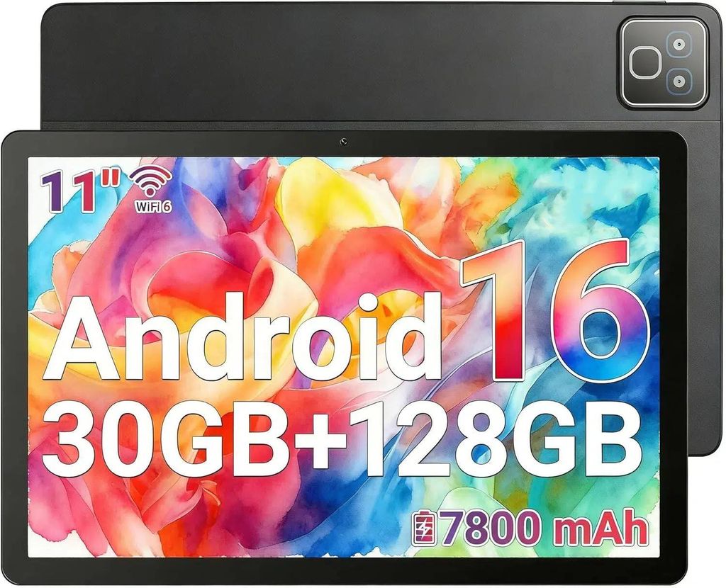 Tablet 11 Zoll Android 16, 30 GB RAM + 128 GB ROM bis 1 TB Produktbild 