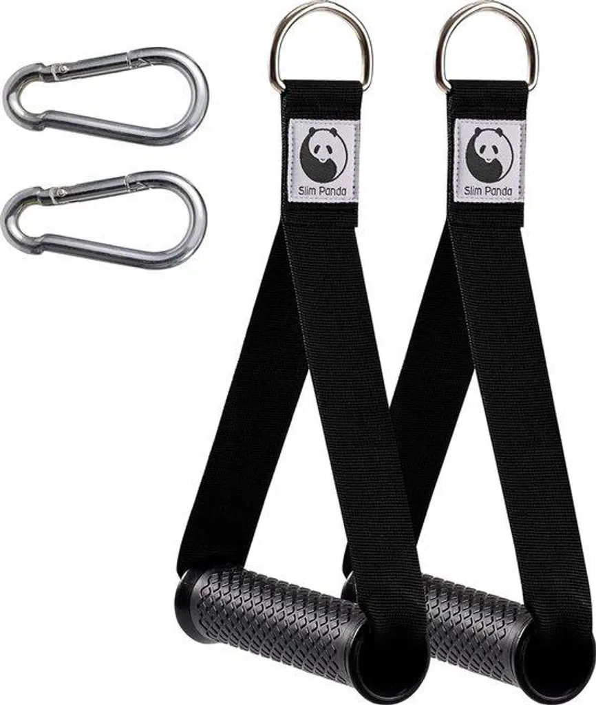 Poignée de musculation pour exercices de tirage poulie et bandes élastiques