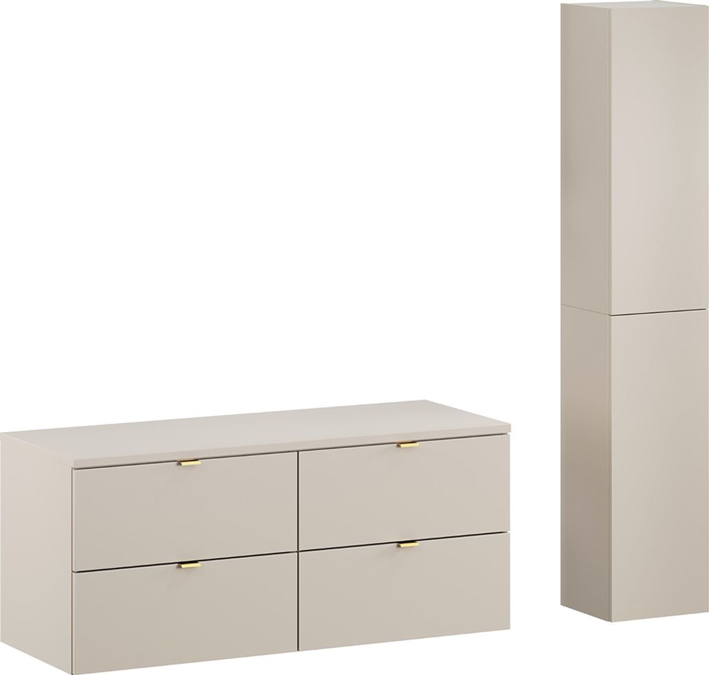 Badmöbel Set 2-teilig mit 120 cm Waschtischunterschrank in Produktbild 