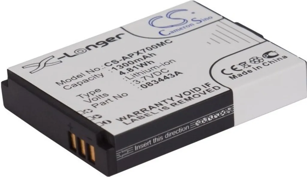 Migliore Batteria Compatibile Actionpro ISAW A3 X7 - 083443A TECHTEK