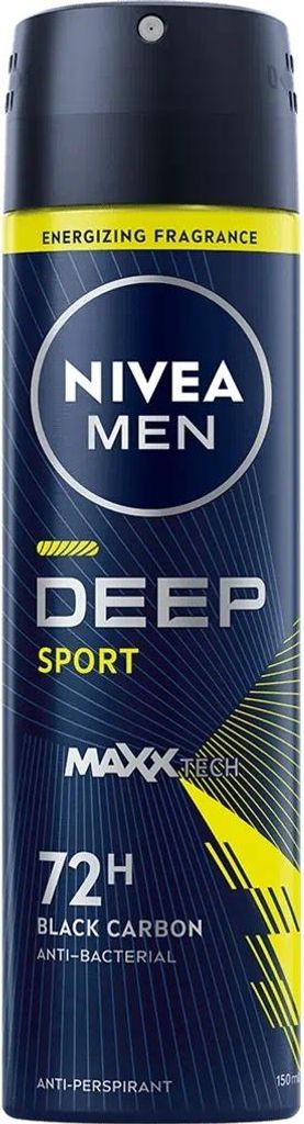 Nivea Men Deep Sport Antitranspirant Spray 150 ml – Produktbild 