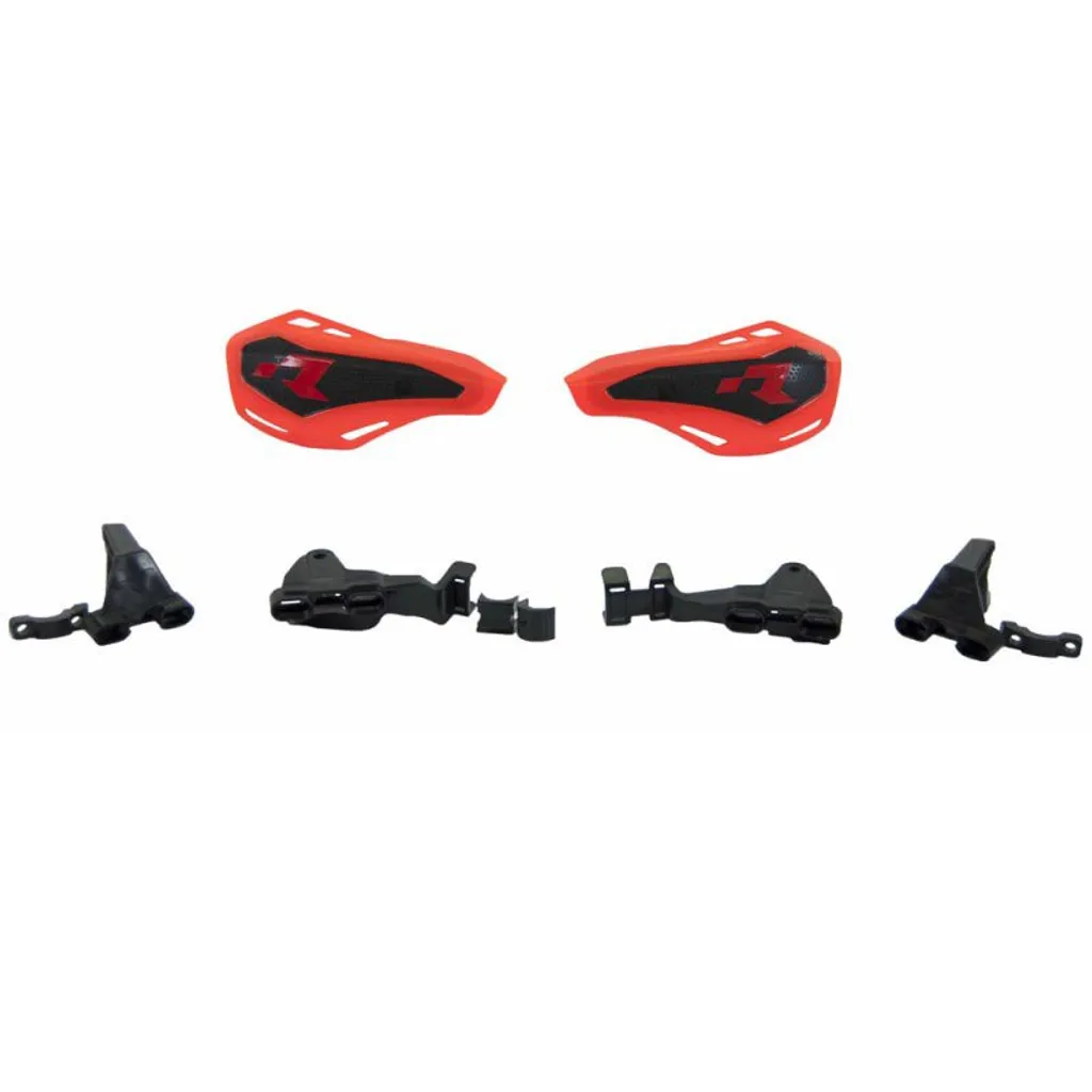 RACETECH HP1 Protège-mains Aérés Orange Fluo en Polypropylène Dur