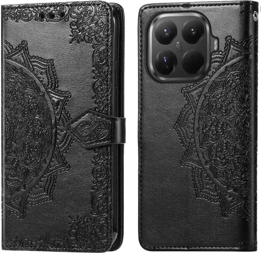 Custodia a Libro imoshion Mandala Xiaomi 15T Pro Nero - Protezione Top