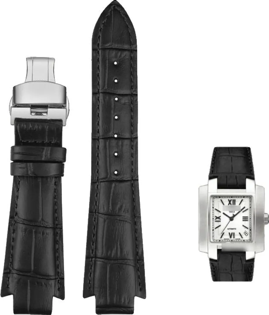 Cinturino Pelle Nero B SK 24mm | Chiusura Ardiglione Slim 14mm