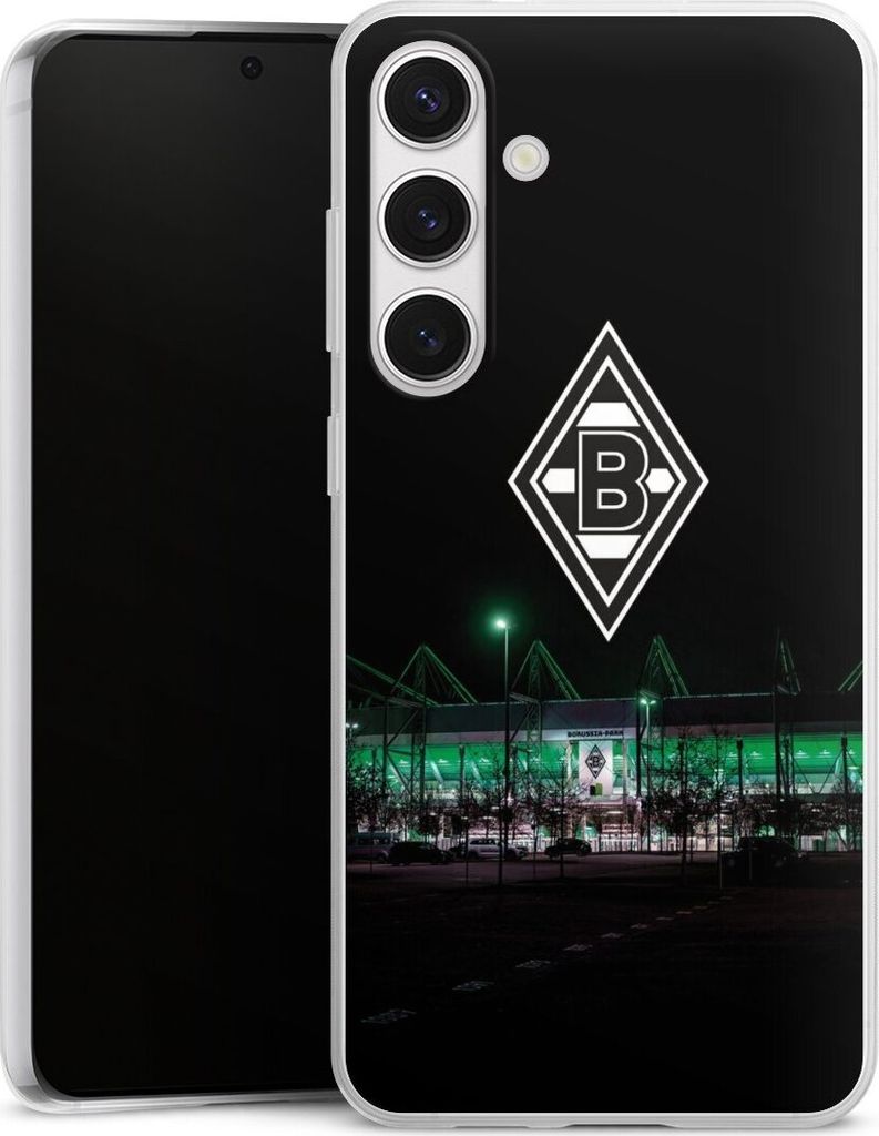 DeinDesign Slim Hülle für Samsung Galaxy S24+ Silikon Case Ultra Dünn Handyhülle Borussia Mönchengladbach Offizielles Lizenzprodukt Stadion