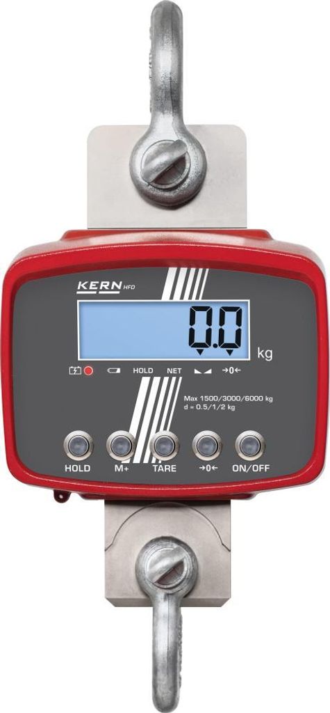 Kranwaage, Wägebereich 1500/3000/6000 kg, Wägeschritte Produktbild 