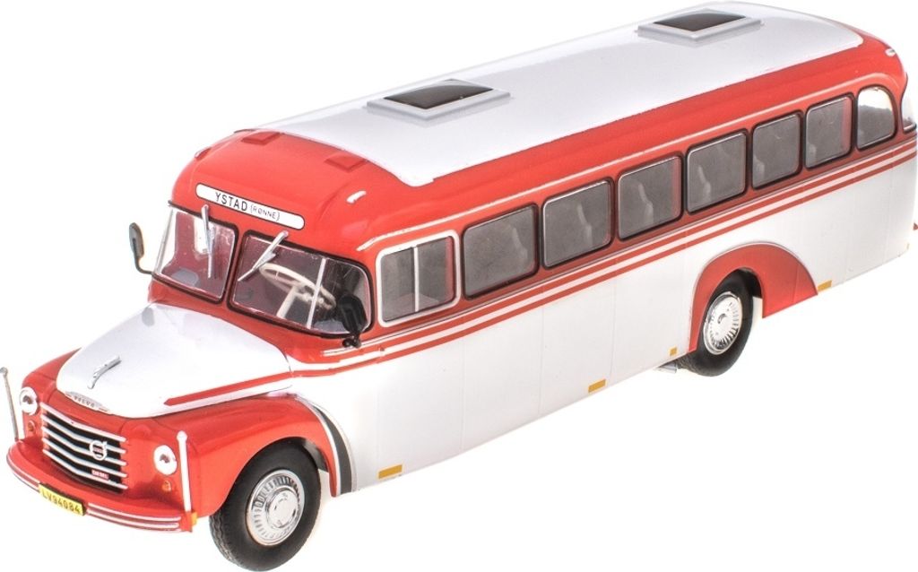 Schwedischer Linienbus VOLVO B375 1957 weiß und orange, G1255072, Maßstab1/43, IXO