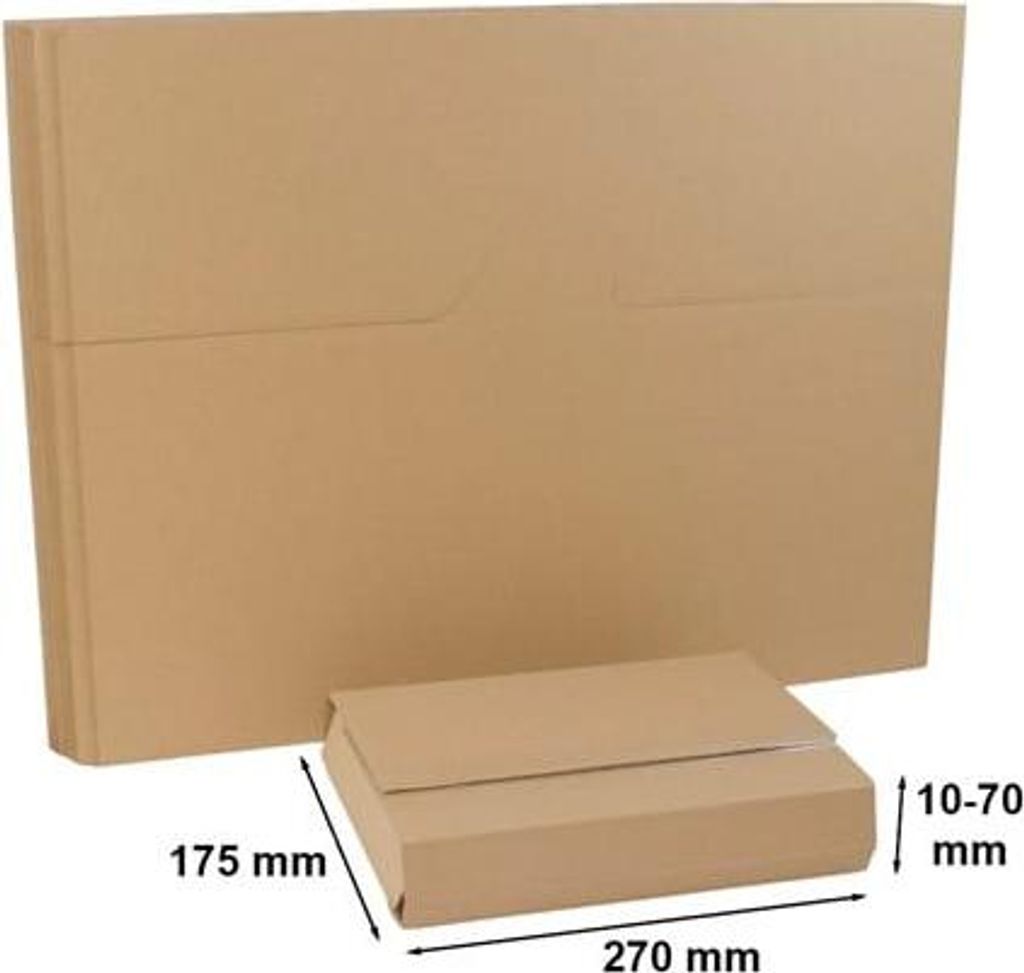 Multimail-Karton Rollbox-Umhüllung 270 x 175 x 70 mm, 10 Stück
