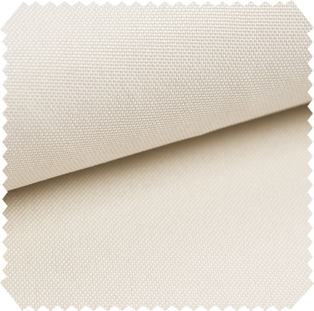 novely HANAU UNI - Polsterstoff in Baumwoll-Optik - Robuster Möbelstoff - Pflegeleichte Meterware 1lfm - Farbe: 01 Creme