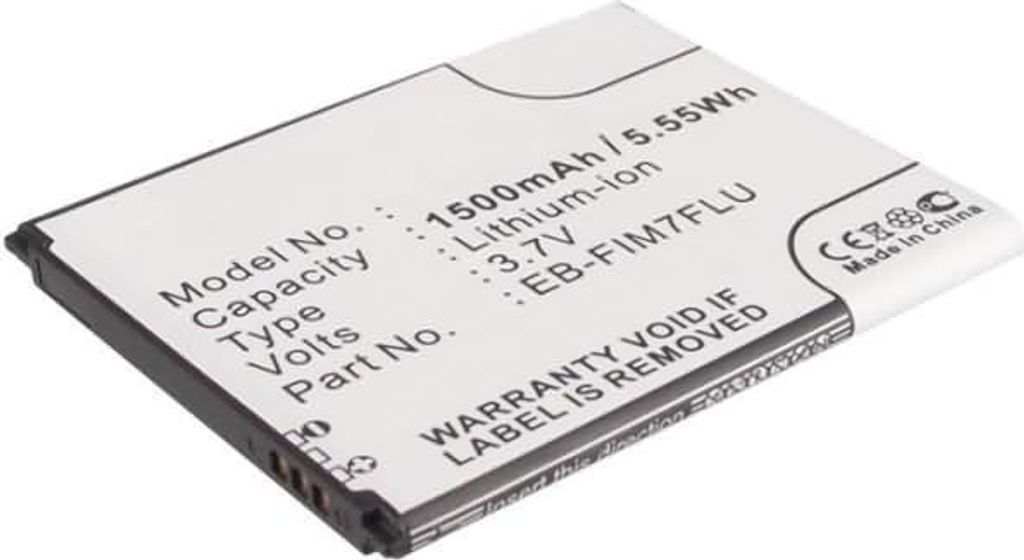 Akku für Samsung I8190 Galaxy S3 Mini Li-Ion 3,7 Volt 1450 mAh schwarz.