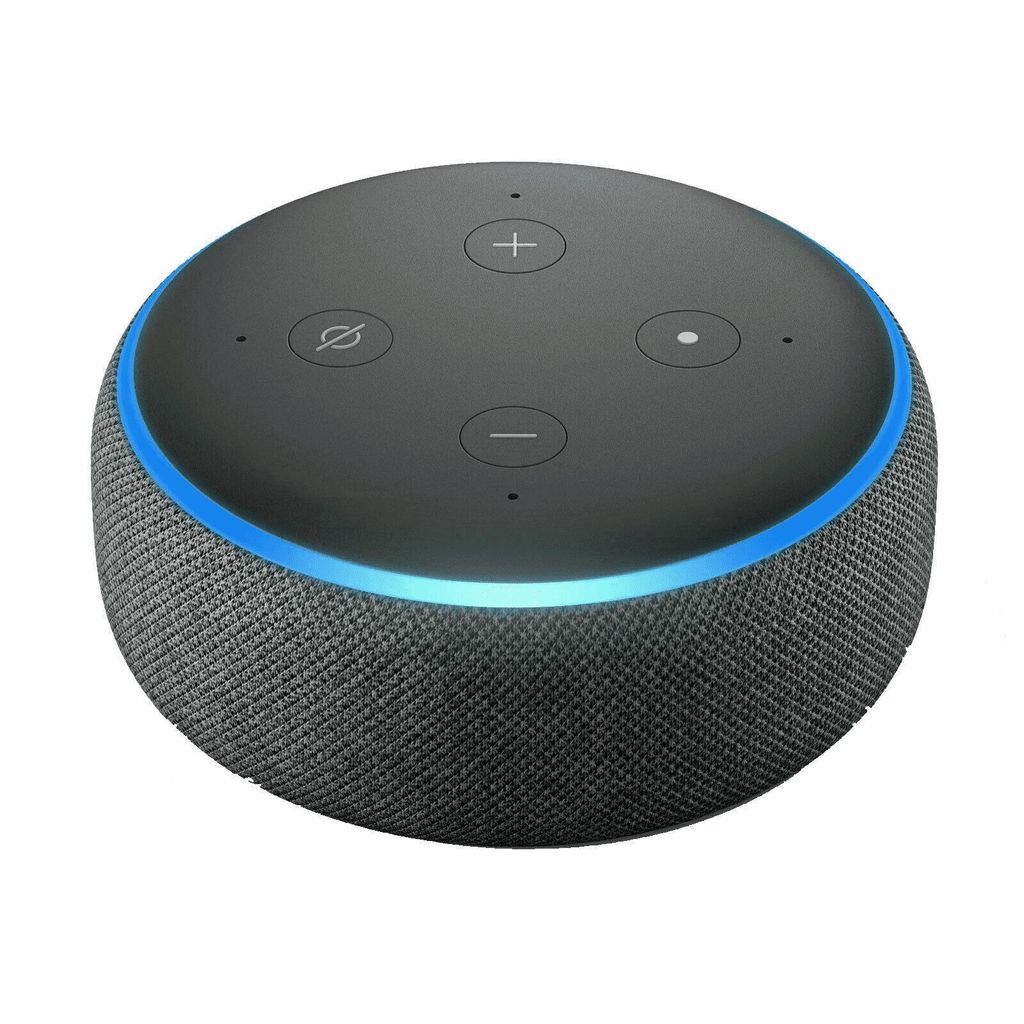 Echo Dot Anthrazit Stoff Intelligenter Lautsprecher mit Alexa 3. Gen. 