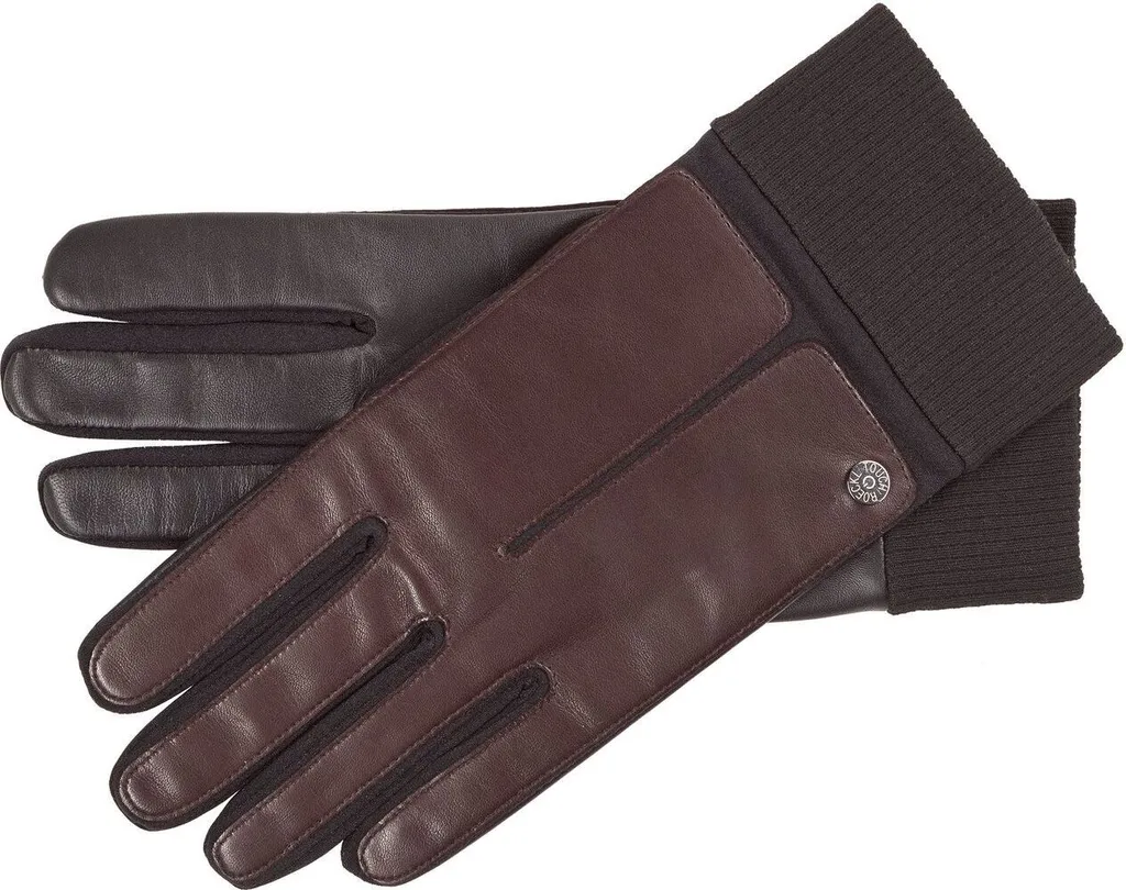 Guanti in pelle Roeckl Touch con polsino in maglia
