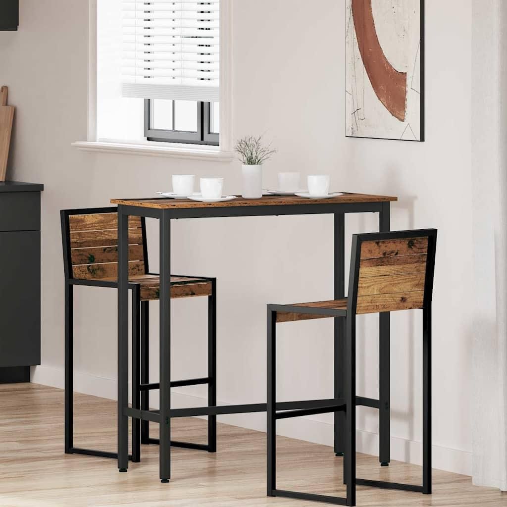 "Schlussverkauf" Tisch 1 PC - Modernen Stil - Esszimmertisch - Altholz 100x40x100,5 cm Ingenieure Holz und Stahl C9704