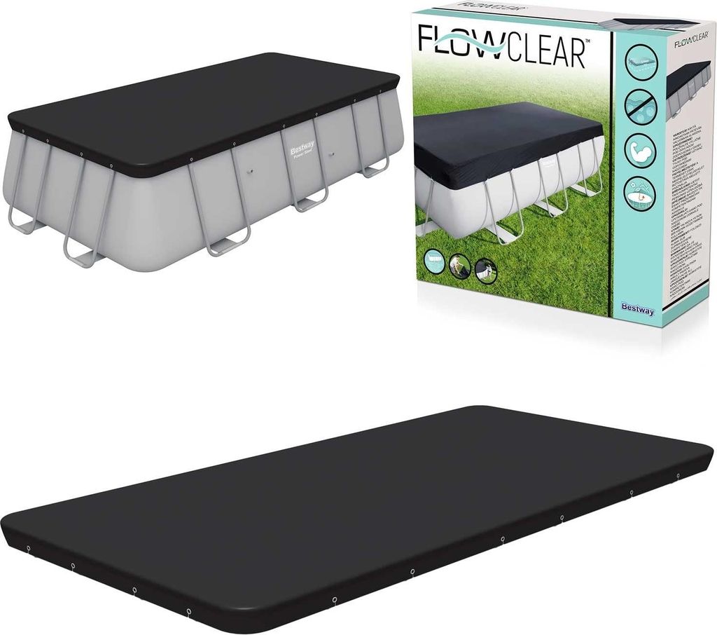 Abdeckung für Rahmenpool 396 x 172 cm Bestway 58232 Produktbild 