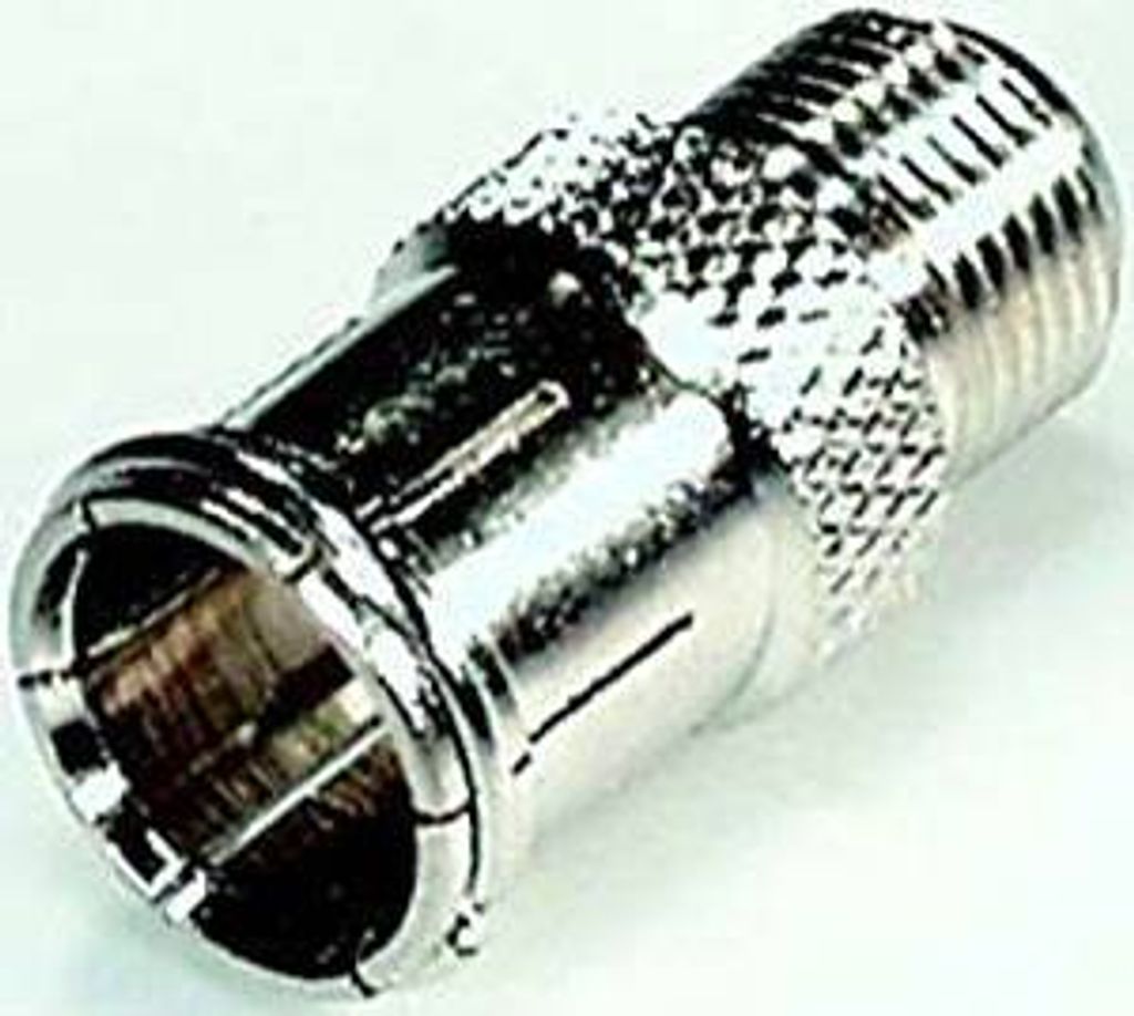 F-Koax Adapter Metall störstrahlsicher für BK- und SAT-Anlagen, 2 Stück