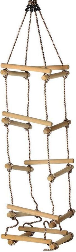 Strickleiter 2 m mit Holzsprossen 5 Ebenen für Kinder Produktbild 
