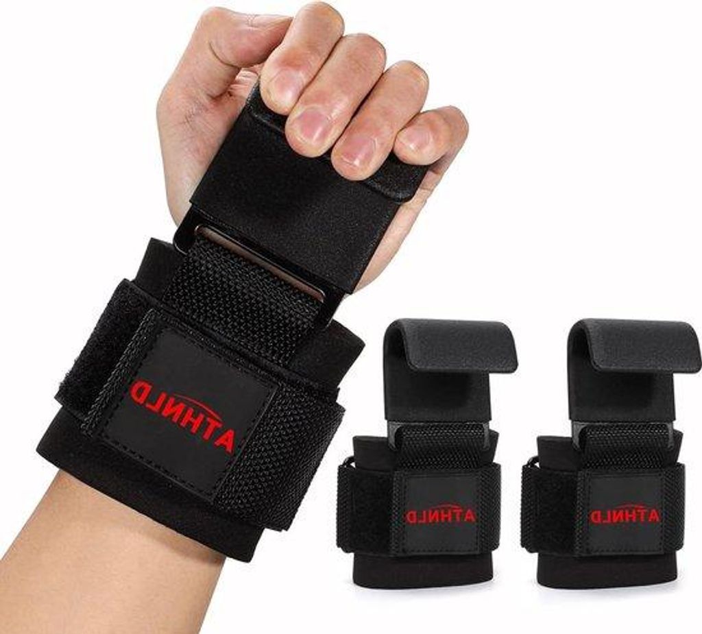 Gewichthaken für schwere Bankdrücke - Met 8 mm dicker Füllung - Für Deadlift, Powerlifting, Klimmzug und Hantel - Ein Paar