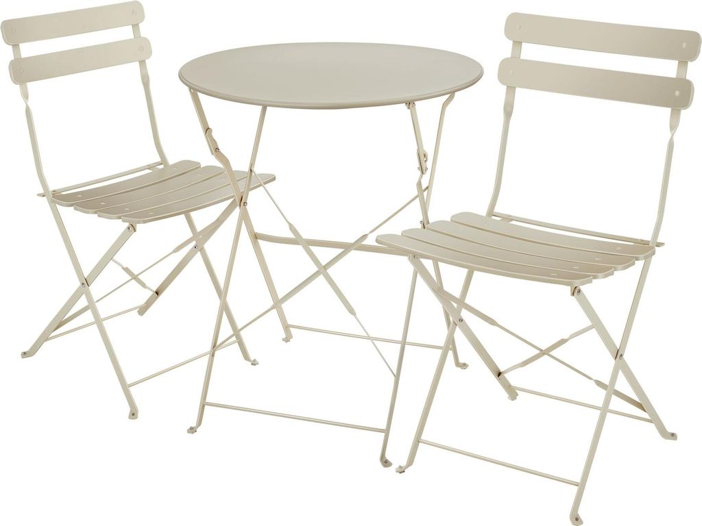 Ensemble table et chaises bistrot Frieda, pliable pour 2 Image du produit 