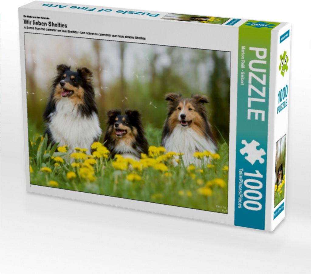 Calvendo Ein Motiv aus dem Kalender Wir lieben Shelties 1000 Teile Puzzle quer 640x480mm, Reiß - Seibert Marion; 7356044