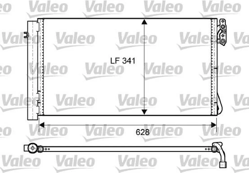 Condenseur de climatisation Valeo 814012 pour BMW Série 1 E81 et E87