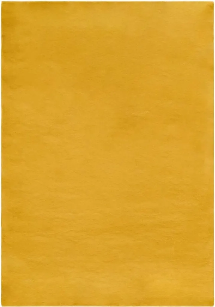 Tapis de salon jaune 160x230cm moderne - COLOR UNI Sunflower facile