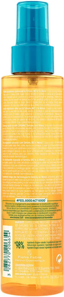 Olio Doposole Klorane Monoi e Tamanu 150ml | Abbronzatura Top e Bio - 3