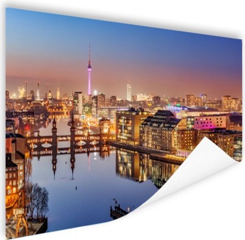 MuchoWow Poster Berlin - Abend - Kultur 120x80 cm - Bilder