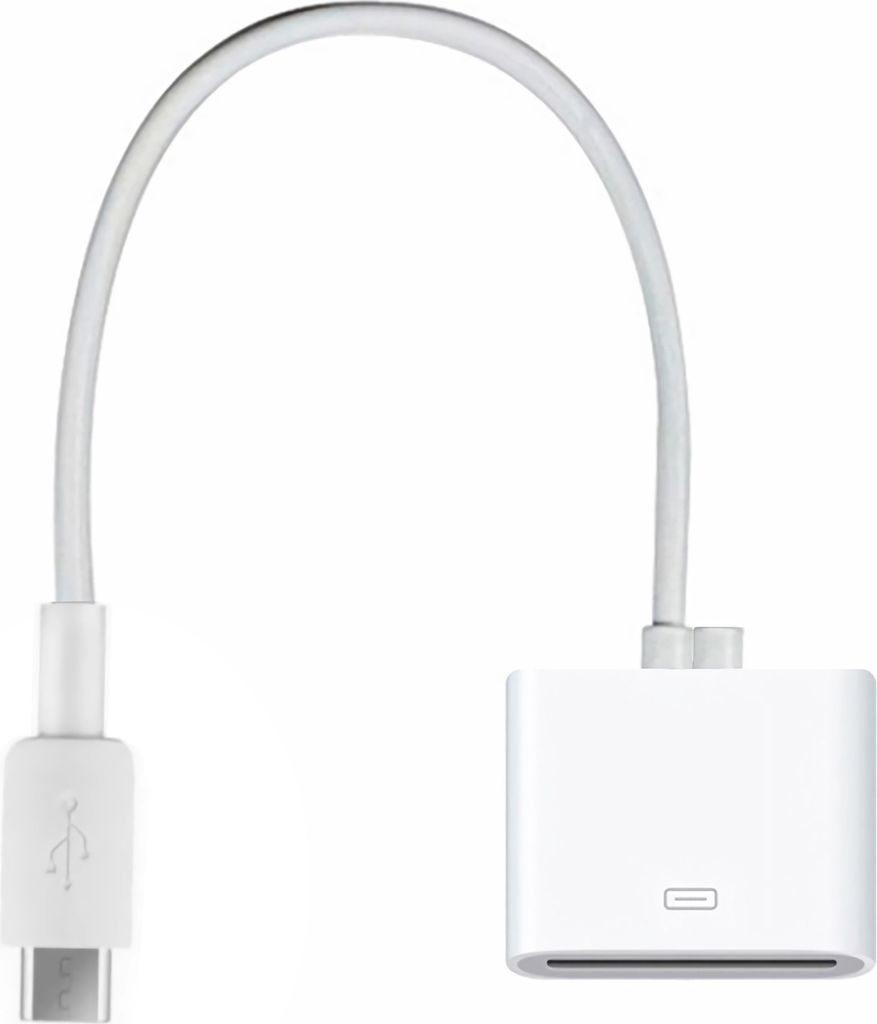 H66 Micro USB 5-Pin auf Dock Connector 30-Pin Adapterkabel – Lade- & Datenkabel für Handy, MP3-Player & Tablet