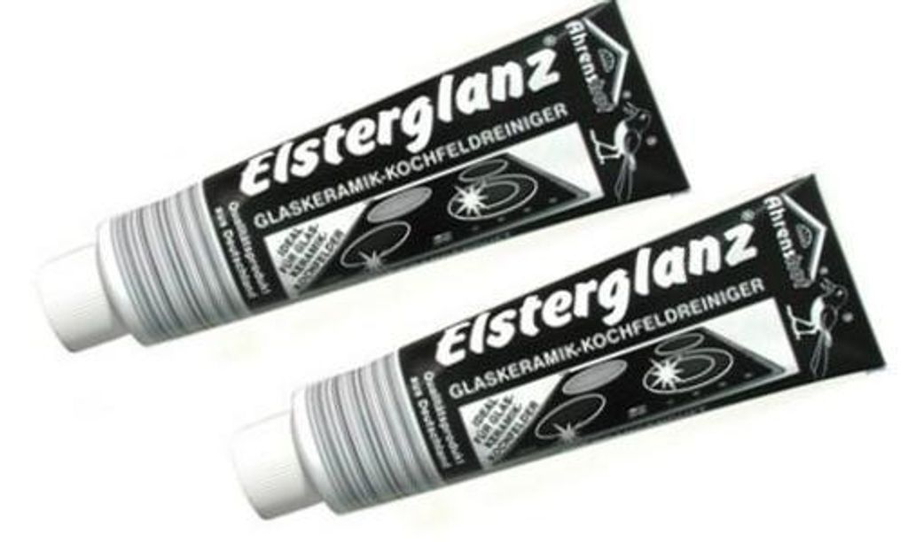 2x Elsterglanz Glaskeramik Kochfeldreiniger Politur Paste Produktbild 