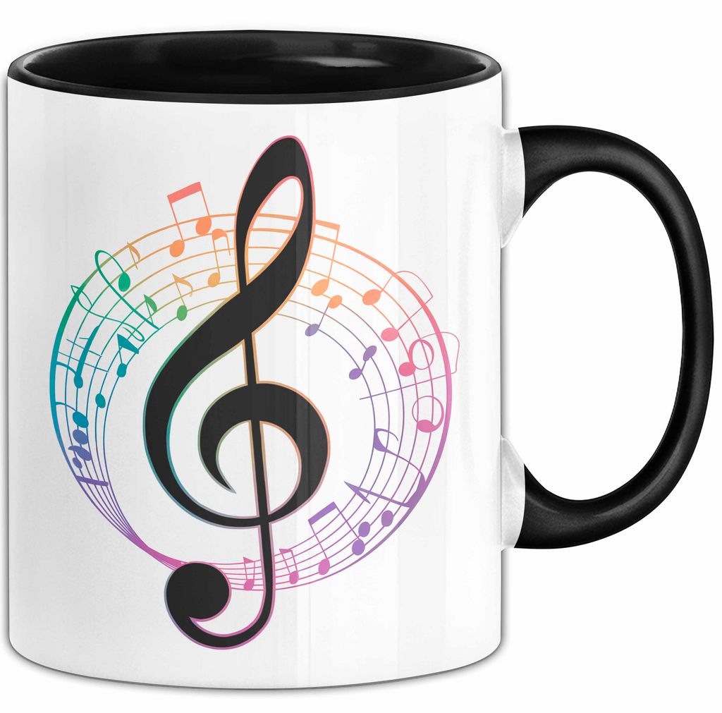 Musikliebhaber Musiker Tasse Geschenk Lustige Geschenkidee Spruch (Schwarz)