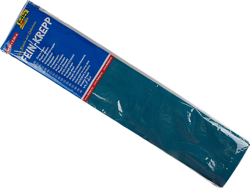 Folia Paper - Crep Paper Folia 250x50 cm NR141 MOSSGROEN | Außenschachtel ein 10 Stück