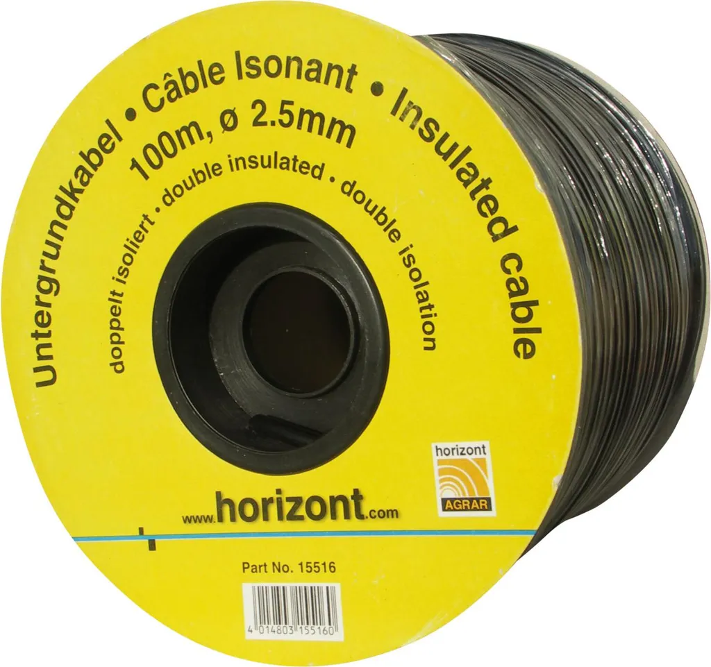 Câble haute tension isolé 2,50mm Horizont 100m pour passage enterré
