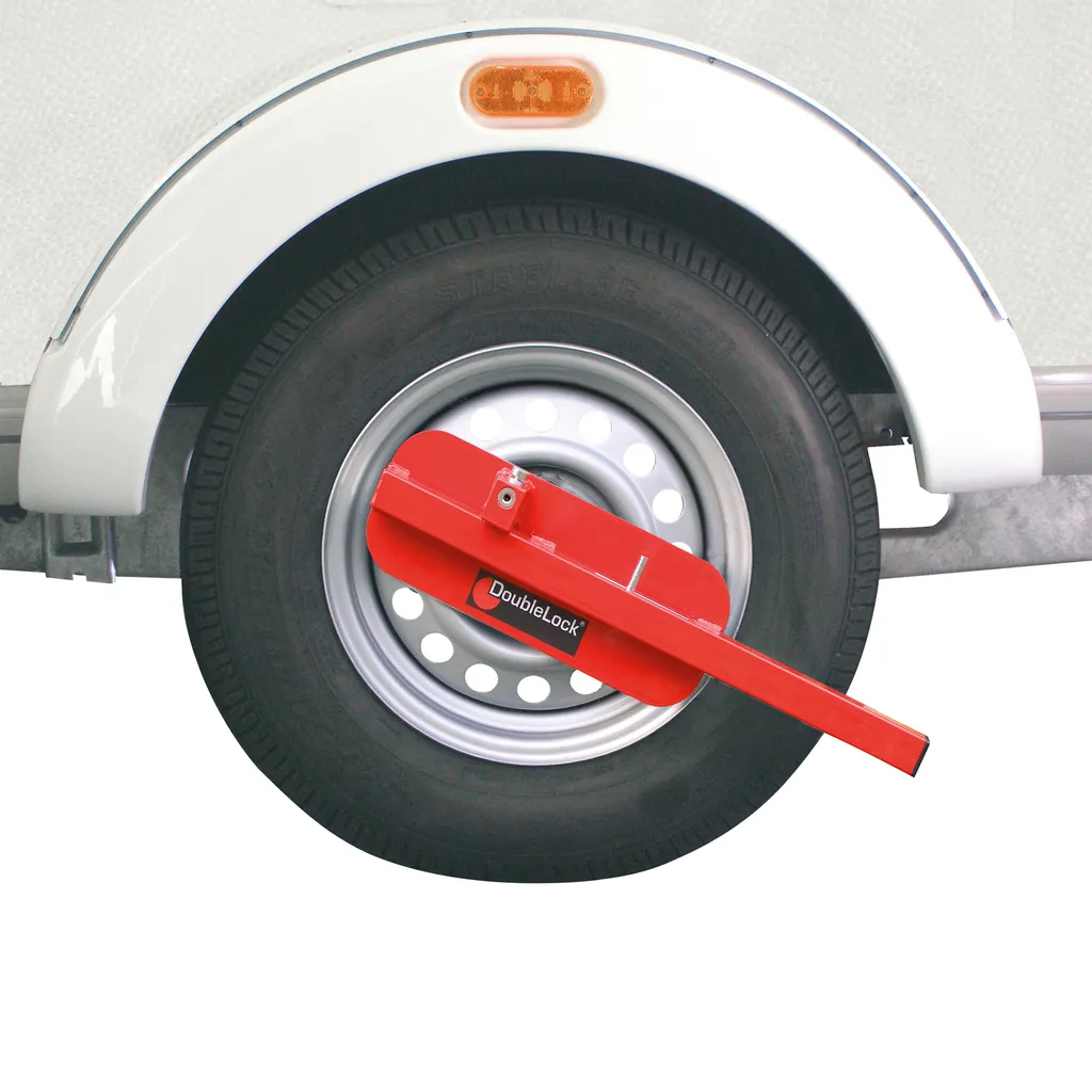 Antivol de roue DoubleLock Compact Buffalo Rouge SCM pour Remorque - 2