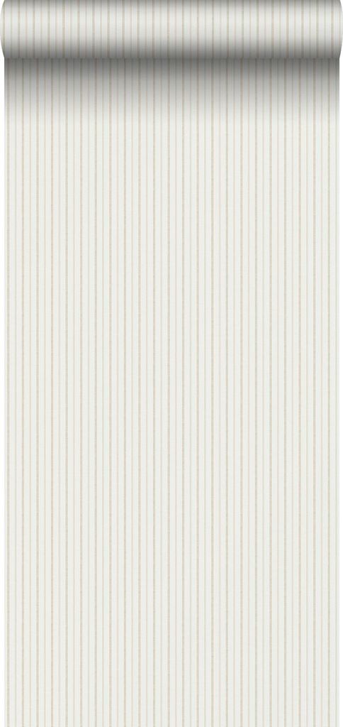 Sanders & Sanders Tapete Streifen Gelb und Beige 53 cm x 10.05 m