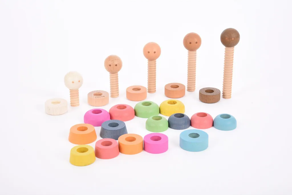 TickiT Rainbow Community People Jouets en Bois Éducatifs pour Enfants
