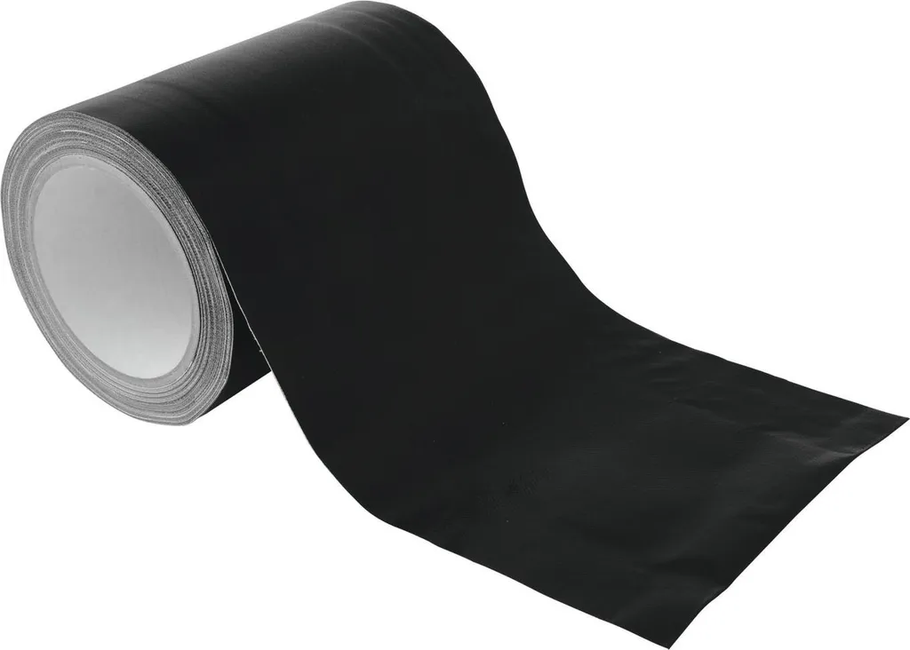 Gaine de sol noire 150mm x 15m - Guide-câble plat pour passage de bureau