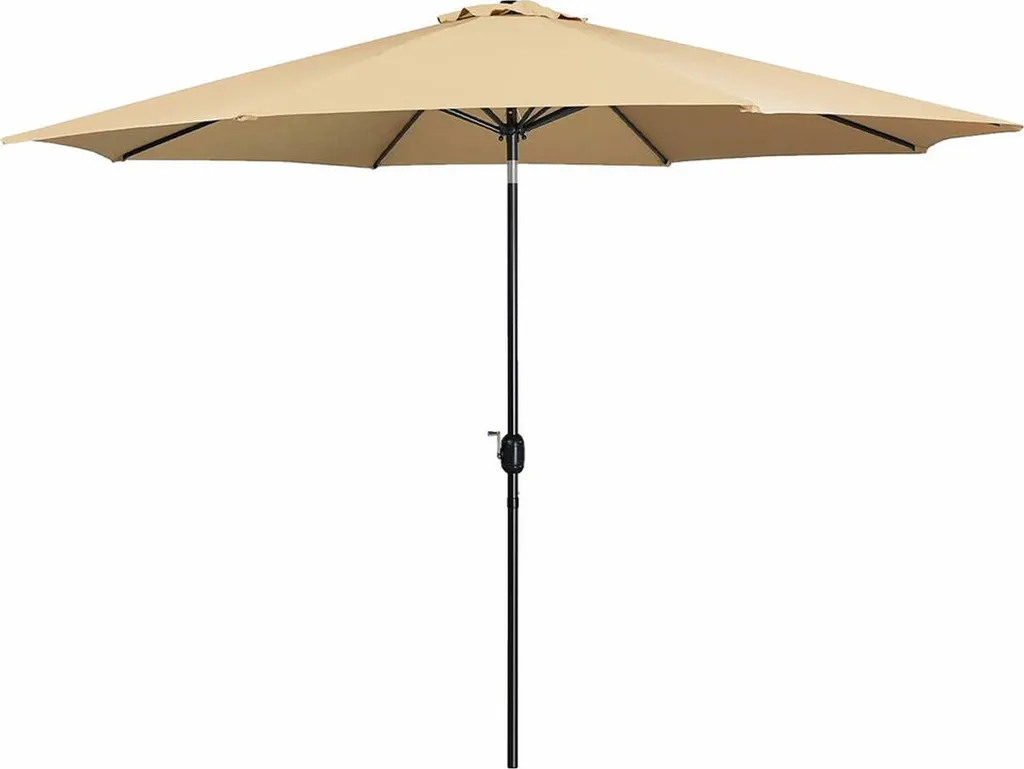 Parasol Jardin 270 cm Marron : Ombre Fraîche pour Terrasse et Piscine