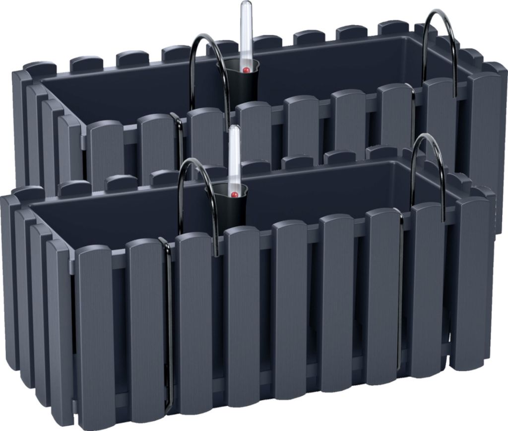 2x Kvetináč 40 cm Kvetináč s držiakmi Kvetináč s Obrázok produktu 