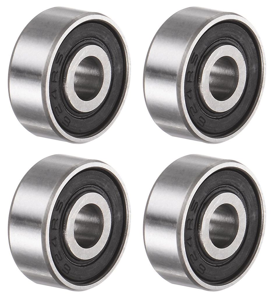 4Stk 624-2RS Kugellager Tiefe Rillenkugellager Chromstahl Z3 Doppelt Gummi Gedichtetes Lager 4mm x 13mm x 5mm Bearing Rollenlager fš¹r Skateboard...