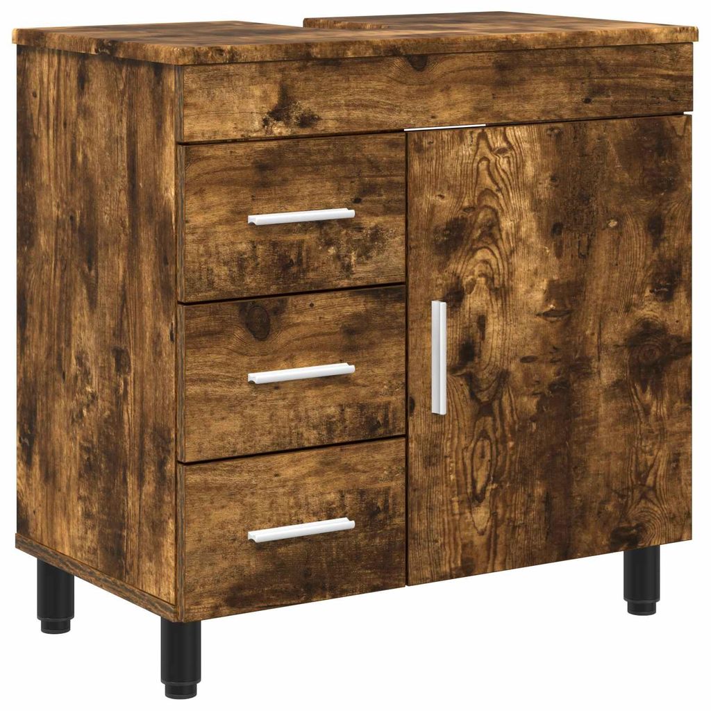 vidaXL Waschtisch Geräucherte Eiche 60 x 35 x 60 cm Holzwerkstoff