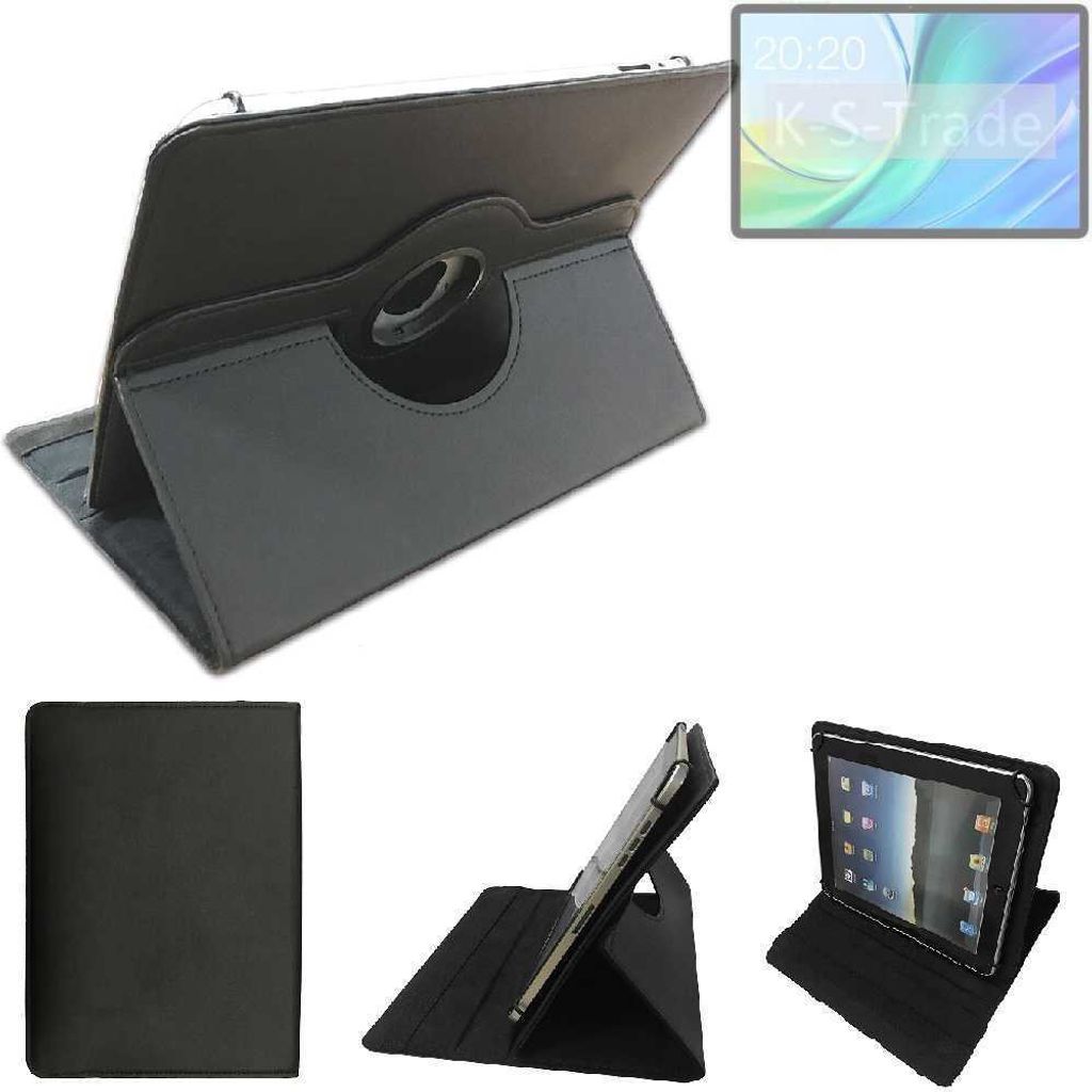 High quality kompatibel mit Teclast M50 Schutz Hülle 360° Tablet Case Schutzhülle Flip Cover schwarz. Tablet Hülle drehbar Standfunktion Ultra