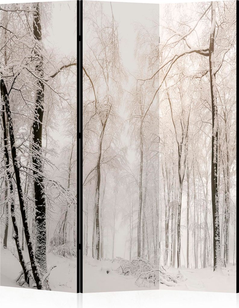 LUMASOUL Paravent Einseitiger, Paravent Raumteiler Innen, Winter Motiv, 135x172 cm
