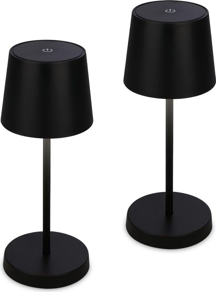 Set di 2 lampade da tavolo a LED ricaricabili IP44 touch Immagine del prodotto 
