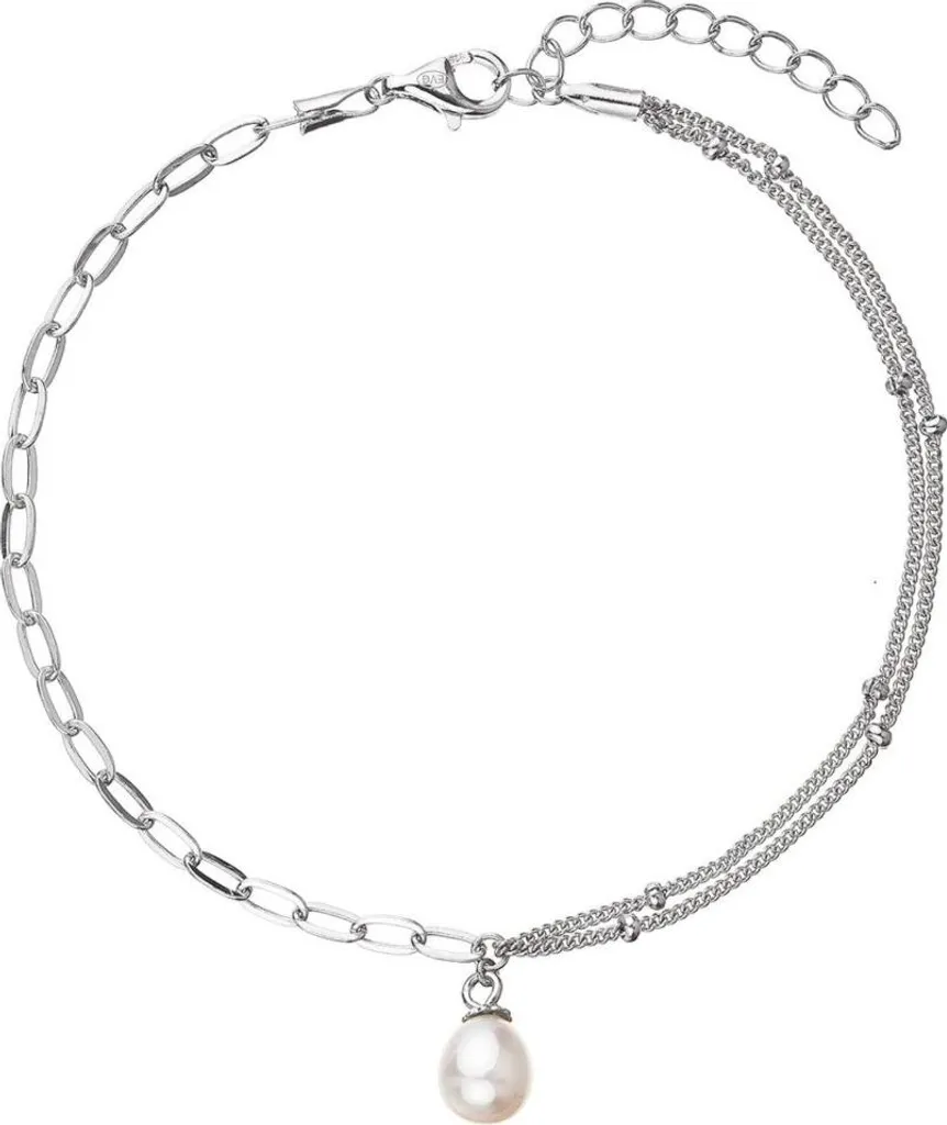 Bracelet en argent 925 avec véritable perle d'eau douce 23014.1 luxe