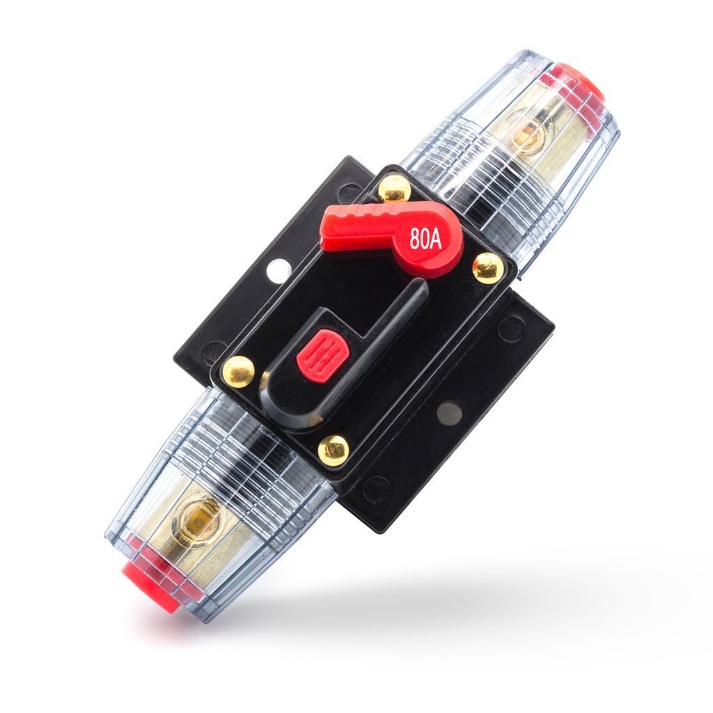 80A KFZ Sicherung Automat Halter Sicherungsautomat Sicherungshalter 12V/24V