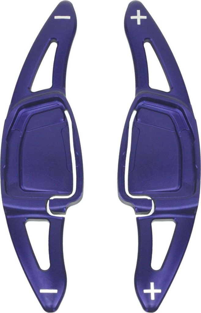 Overdrive-Racing Schaltwippen Verlängerung für Audi RS3 RS4 RS5 RS6 RS7 RS E-Tron GT DSG S-Tronic Typ-G Alu Blau Shift Paddles