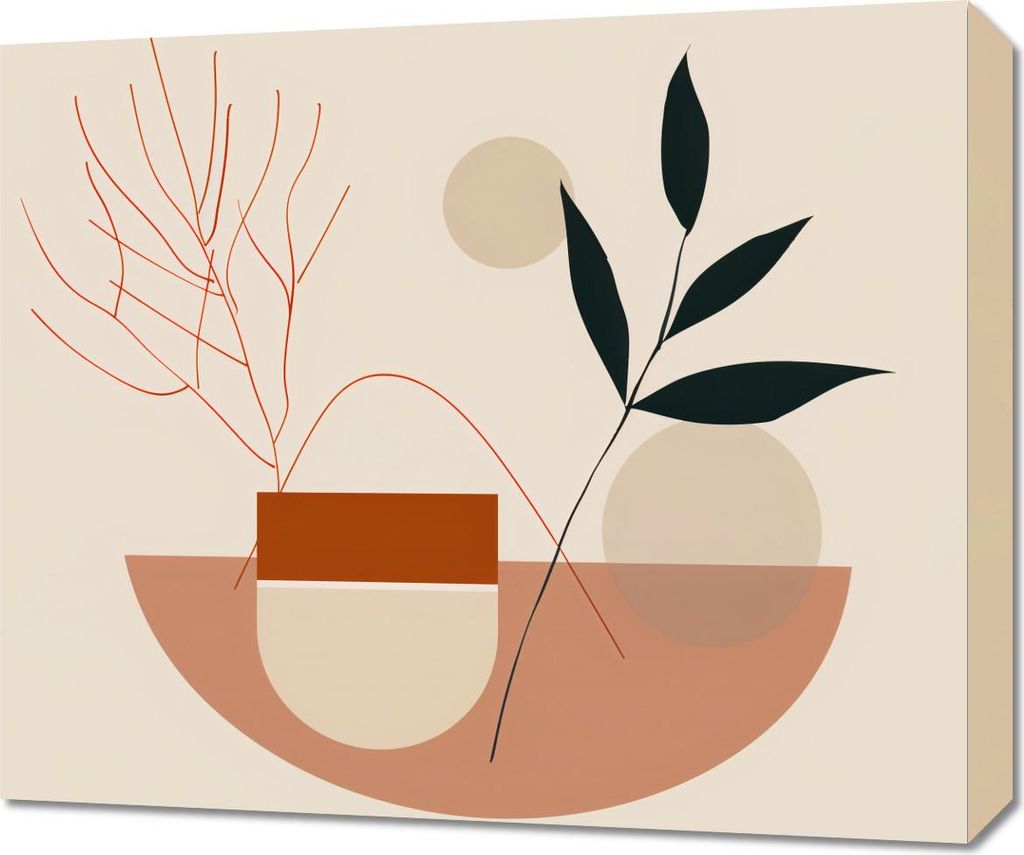 Bild 60x50cm Botanische Anprobe