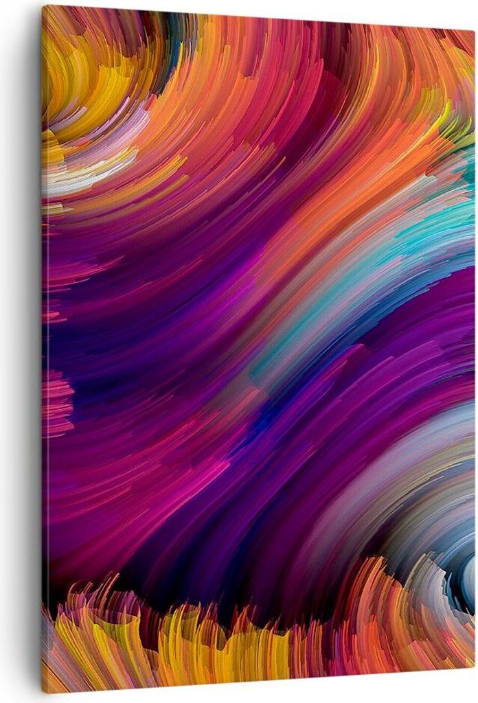 Bild auf Leinwand - Leinwandbild - Einteilig - Abstraktion modern - 50x70cm - Wand Bild - Wanddeko - Wandbilder - Leinwanddruck - Wanddekoration - ...